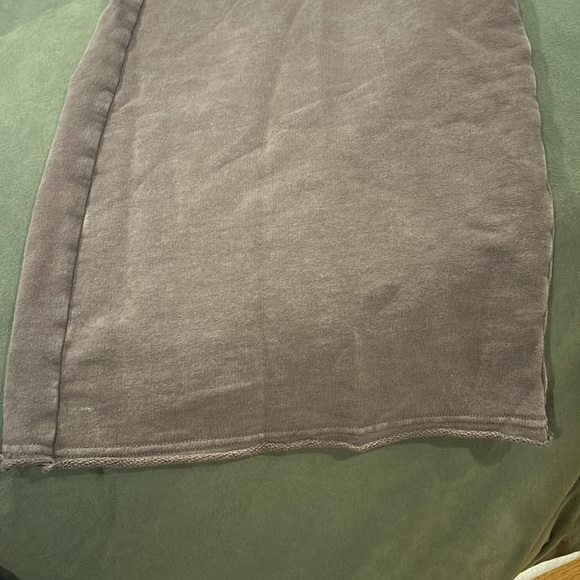 COPY - Dark chocolate wide leg ripped sweatpants - Picture 2 of 4